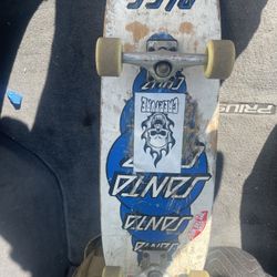 Santa Cruz skateboard with Paul Peralta tires ready to ride