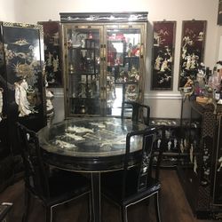 Oriental Hand Painted Chinese Lacquer Furniture 