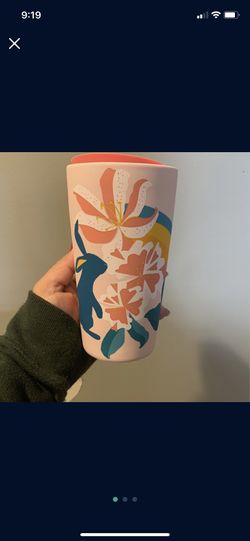 Starbucks Ceramic Tumbler Spring 12oz