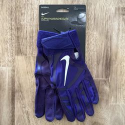 Nike Alpha Huarache Elite Batting Gloves Baseball Mens Size L Or XL Purple CV0696-552