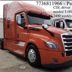CDL driver needed $0. 7 DryVan