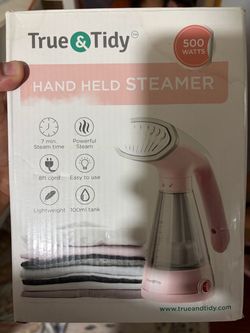 True and tidy hand held steamer