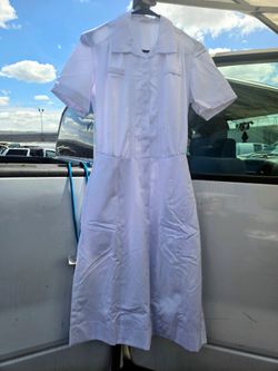 Nurses White Uniform Dress 10 Long