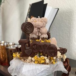 Brown Candle Mini Bouquet 