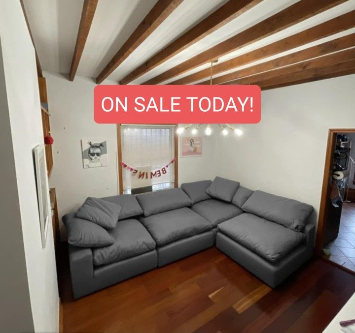 Modular Sectional Couch Sofa 4 Piece Set Feathered