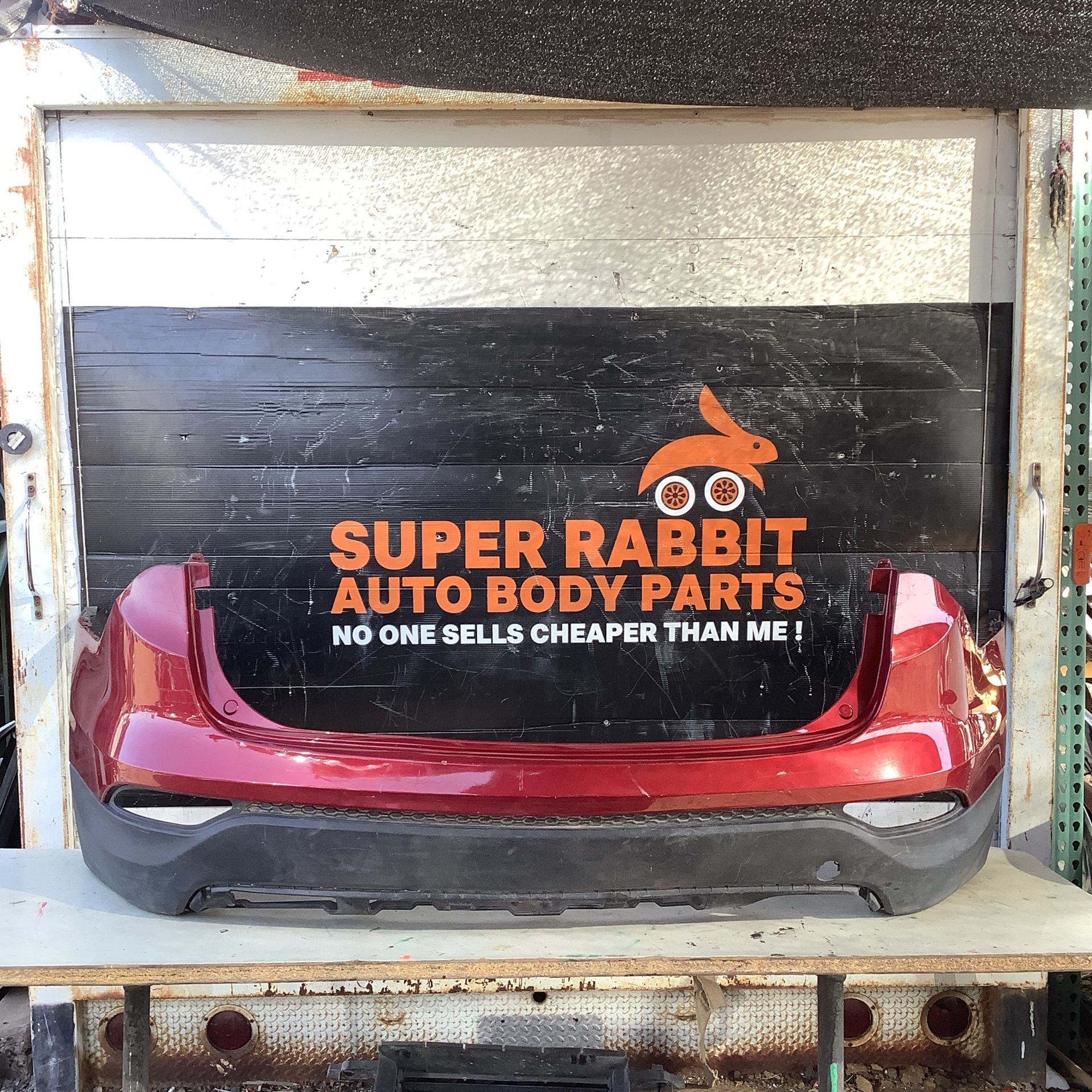 2013 Santa Fe Bumper Rear W/ Valance OEM 2016 