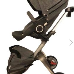 Stokke Stroller with Infant Bassinet & Diaper Bag – Good Conditio