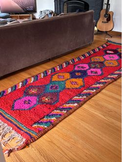 Vintage Handwoven Moroccan Rug