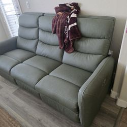 Green Reclining Sofa