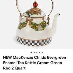 Tea Kettle MacKenzie Childs Enamal 