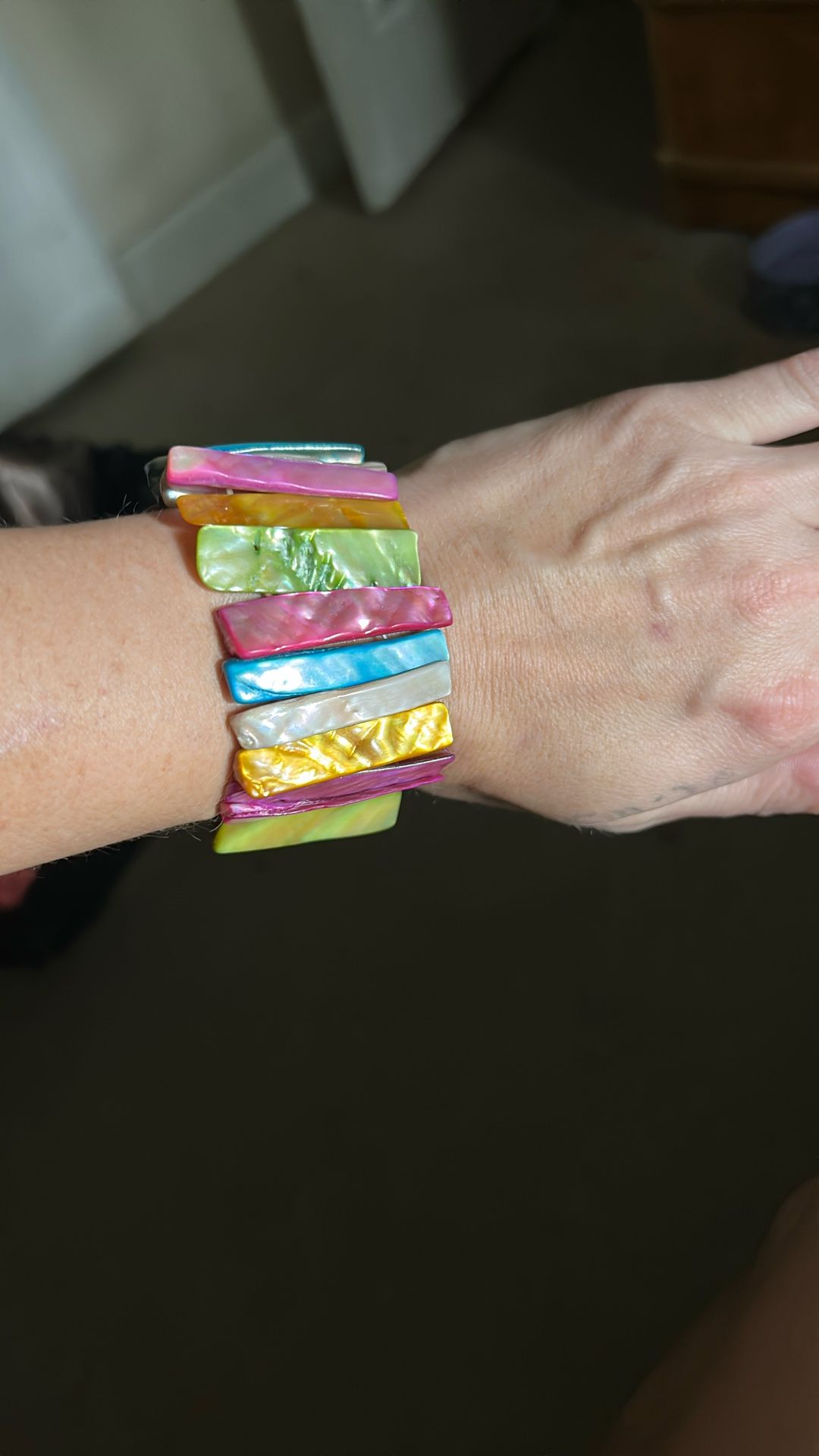 Vintage Colorful Stretchy Bracelet