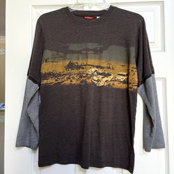 UNIONBAY Layered-Look Long Sleeve Shirt – Boys Size L