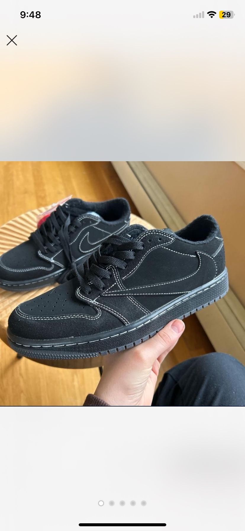  Travis Scott x Air Jordan 1 Retro Low OG SP 'Black Phantom' size 11 but have 12 too