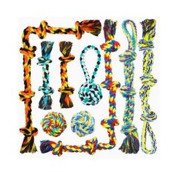 Set of 9 Chew and Pull Dog Toys