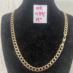 10K Yellow Gold Chain For Wedding 11.8Gr 19 Inches Long 