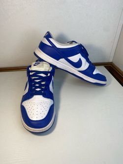 Nike Men’s CU1726-100 Dunk Low SP Retro Kentucky White and Royal Blue Size 12