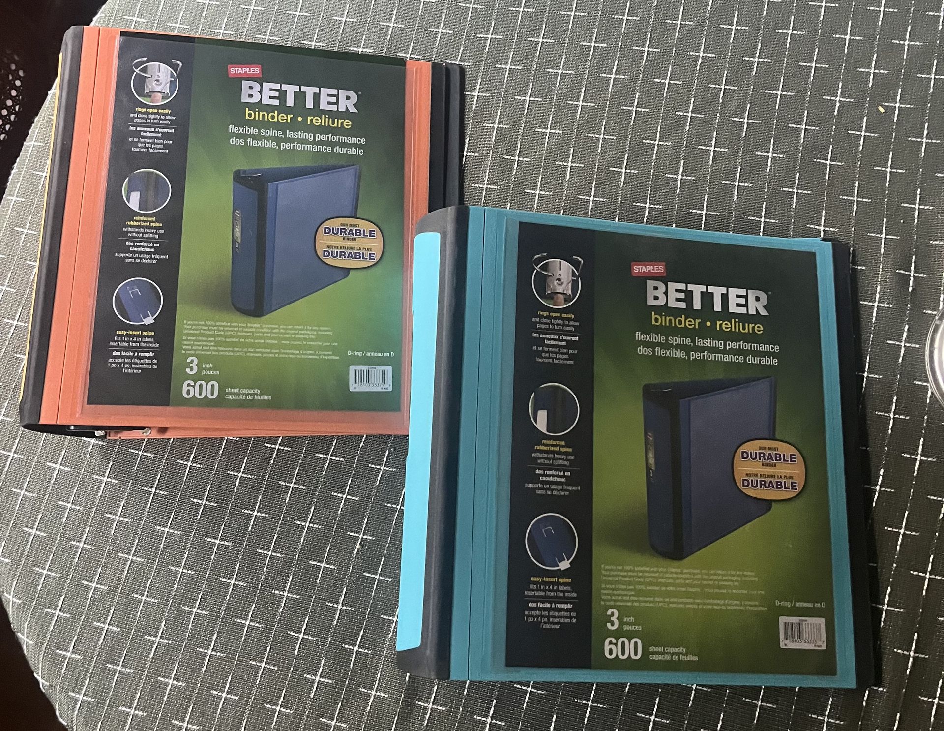 2 New large 3 ring binders