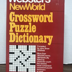 Crossword Puzzle Dictionary Hardcover Book
