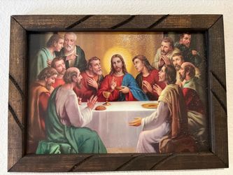 Last Supper Framed Religious Print