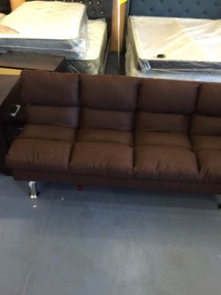 New espresso futon $165