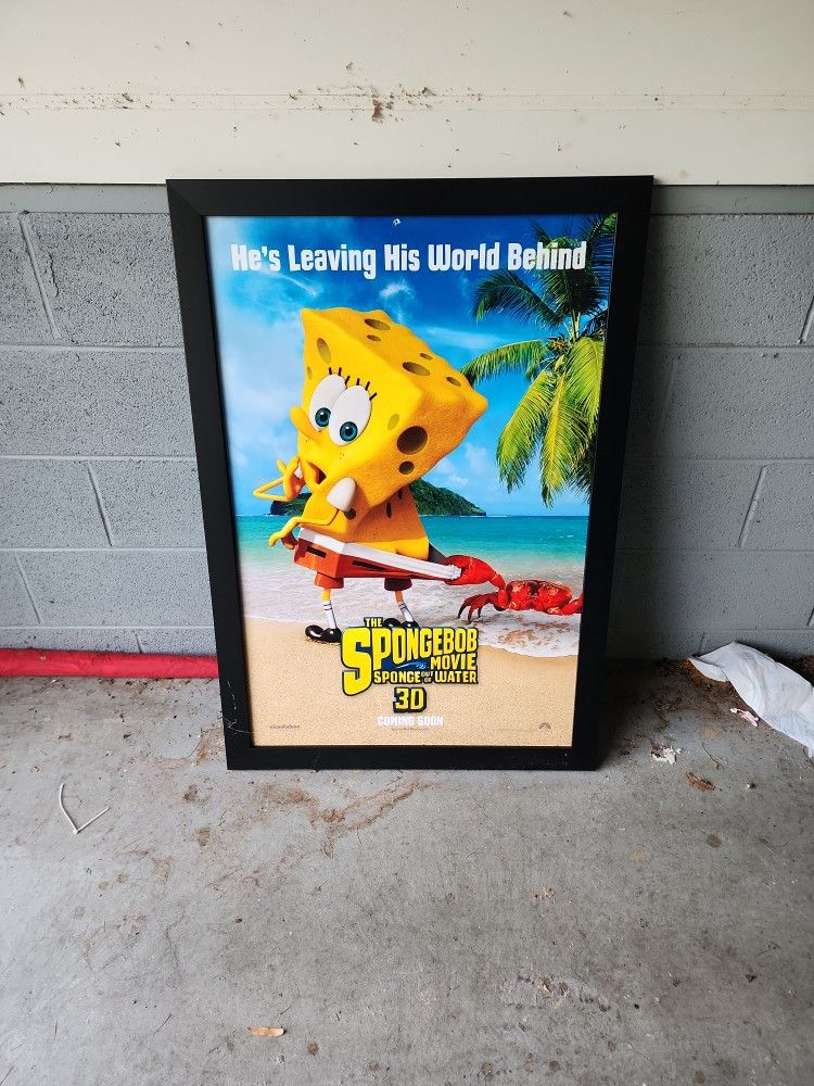 Framed Poster SpongeBob Movie: Sponge Out of Water 3D