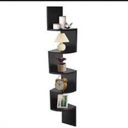 AZL1 Life Concept Corner Shelves for Home Office Decor, Bedroom, Livingroom, 7.7