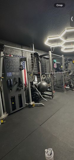Rep pr4000 power rack and paramount fitness functional cable trainer
