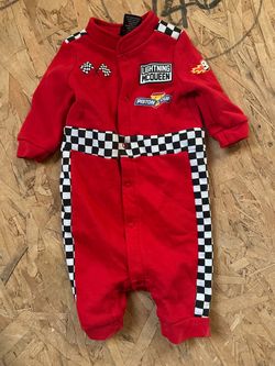 Disney Cars Lightning McQueen Baby Romper pit crew