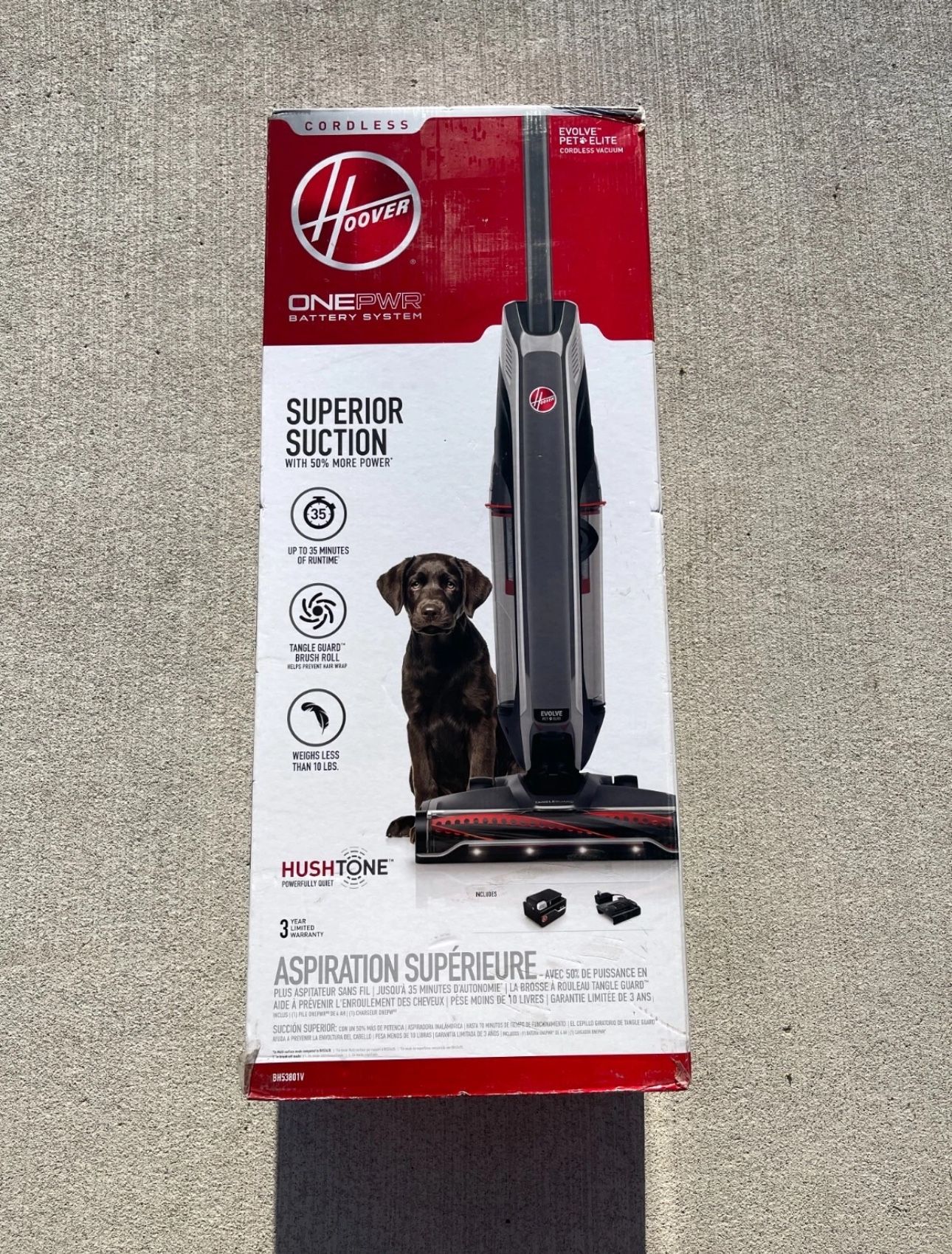 Hoover ONEPWR Evolve Pet Elite Cordless Upright Vacuum Cleaner BH53801 BRAND NEW