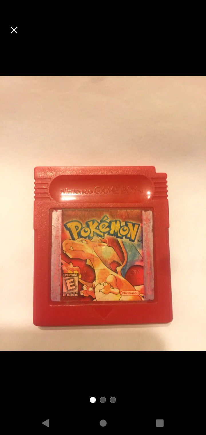 Pokemon Red Gameboy Authentic