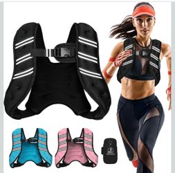 🆕 in 📦Weighted Vest for Women Men,12lb Adjustable Weight Vest with Reflective Stripes for Workout,Strength Training,Running,Fitness,Muscle Building,
