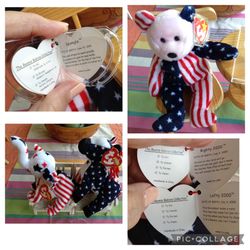 3 Election Day Beanie Babies - Vintage Collectibles