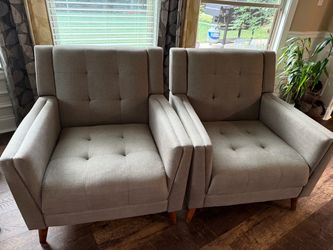 Pair of Mid-Century Modern Accent Chairs