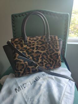 Michael Kors Leopard Satchel