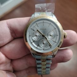 Fossil Women’s Two-Tone Stainless Steel Quartz Day/Date Multi-Dial 36mm 