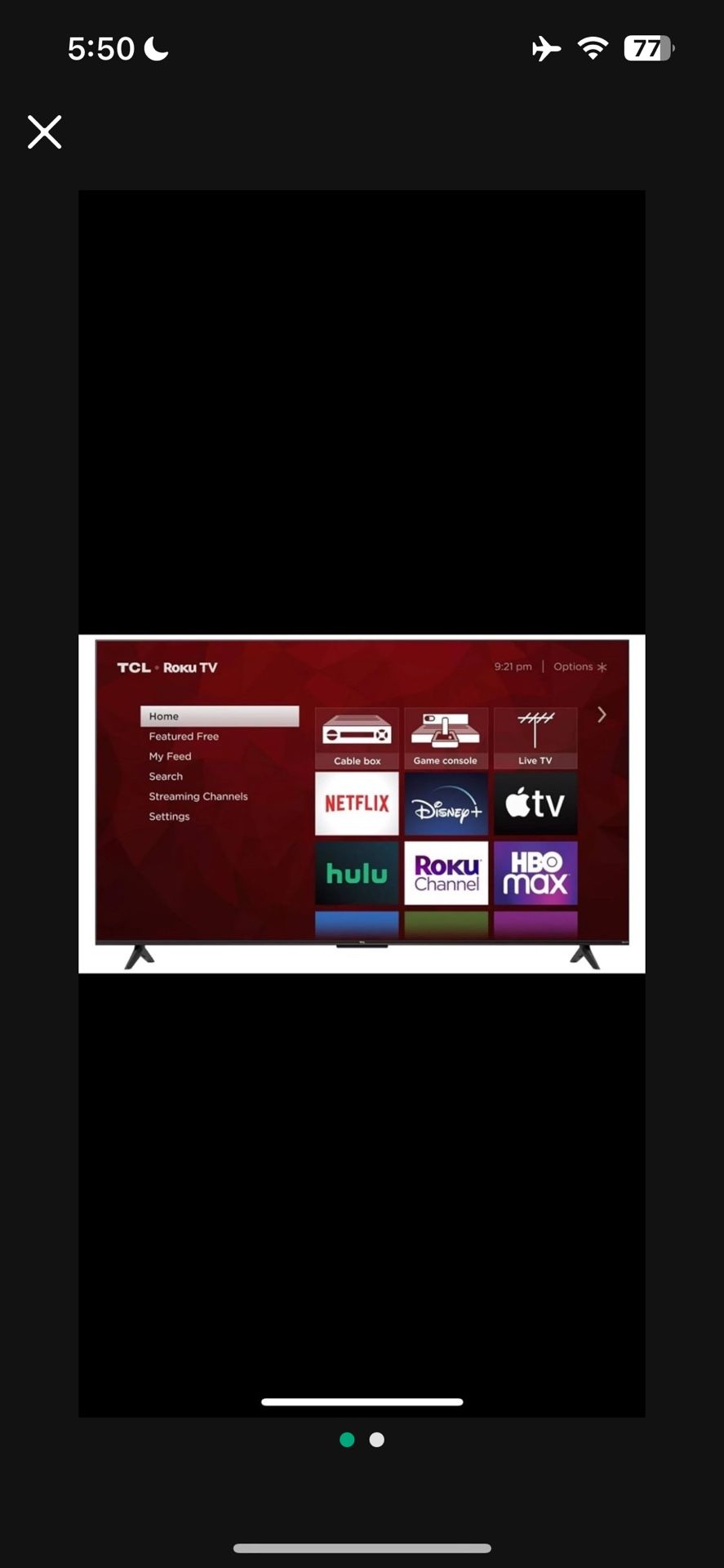 50” Inch TCL 4K UHD TV