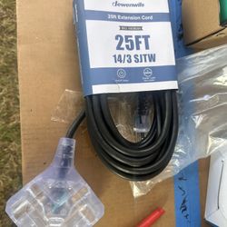 25’ EXTENSION CORD WITH ON/OFF SWITCH
