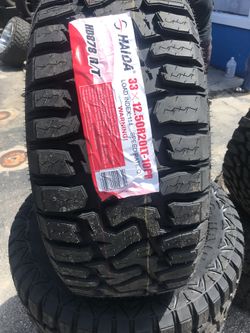 New tires 33x12.50-20 mud terrain all 4 mounted and balance and alignment free finance available zero Down 😍 no credit needed