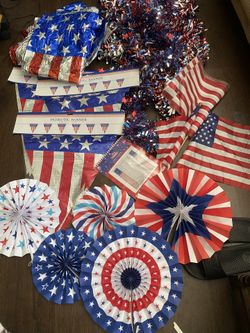 Huge Lot Of Patriotic Decorations