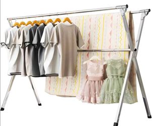 Portable and convenient clothing drying rack