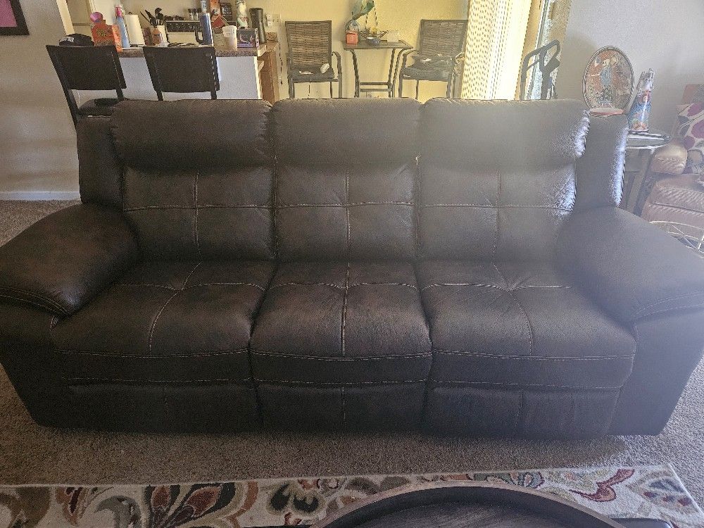Reclining Sofa And Matching Recliner