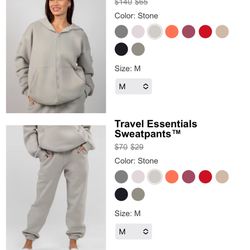BNWT Comfort Travel Essentials Hoodie & Sweats 