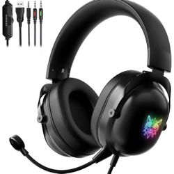 Stereo Gaming Headset for Xbox One,PS4,PS5,PC,Laptop,Mic Headphones,ONIKUMA Gaming Headphones with Mic for Computer Headset Mic with Noise Cancelling 