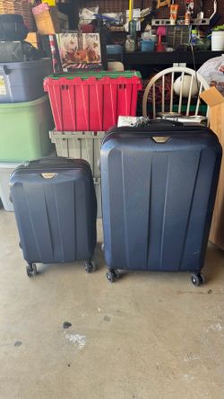 2 piece hard luggage