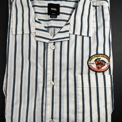 Vans Atkinson Shirt - Orange You Glad We’re Homies Size Large NEW