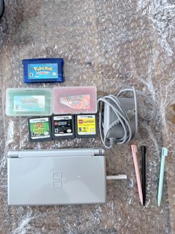 DS with POKEMON EMERALD, SAPPHIRE AND FIRERED