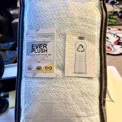 Everplush Diamond Jacquard Recycled 6 Piece Bath Sheet Set, Spearmint