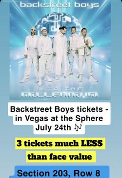 Backstreet boys - the sphere July 24th