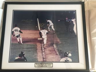 Bill Buckner/Mookie Wilson Autograph Steiner COA Mets/Red Sox 