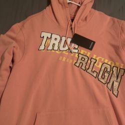 True Religion Pink Hoodie 